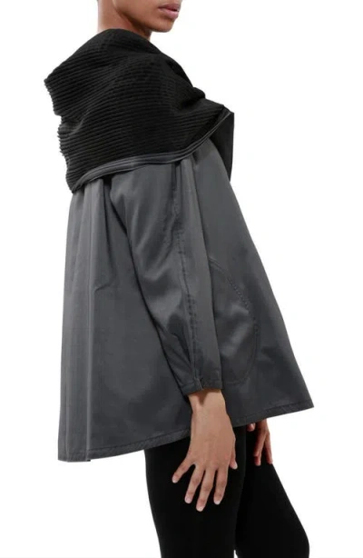 Mycra Pac Mini Donatella Reversible Hooded Raincoat In Black