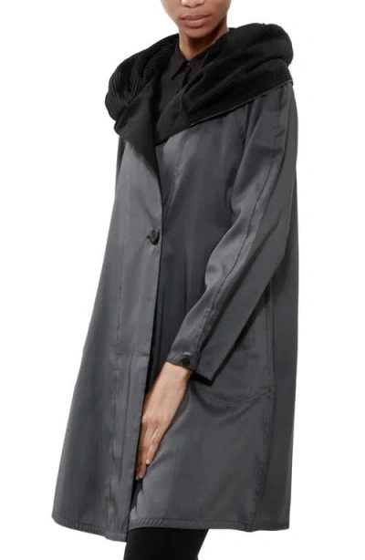 Mycra Pac Donatella Reversible Hooded Raincoat In Black