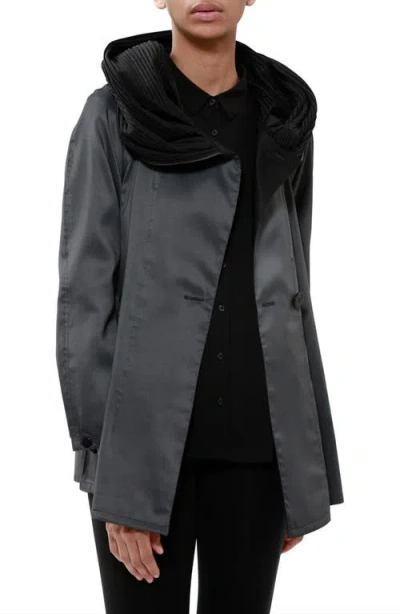 Mycra Pac Mini Donatella Reversible Hooded Raincoat In Black