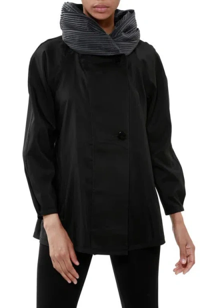 Mycra Pac Mini Donatella Reversible Hooded Raincoat In Black