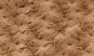 Nina Leonard Faux Fur Capelet In Brown