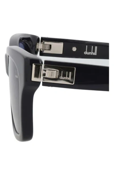 Dunhill 53mm Rectangular Sunglasses In Black