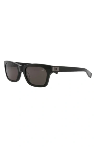 Dunhill 53mm Rectangular Sunglasses In Black