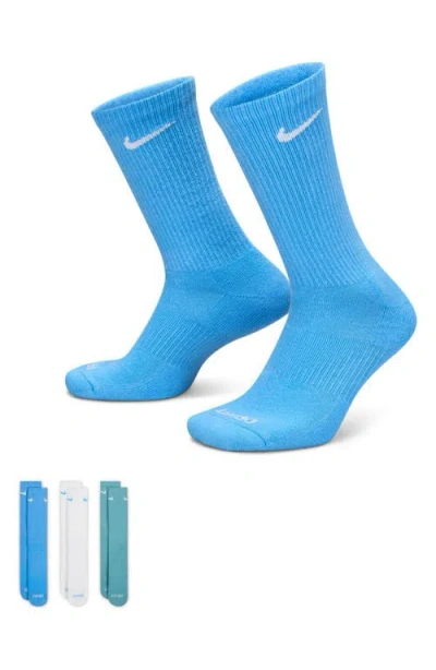 Nike Assorted 3-pack Everyday Plus Cushion Crew Training Socks In Multi
