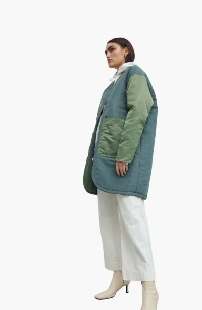 Caalo Reversible Down Coat In Multi