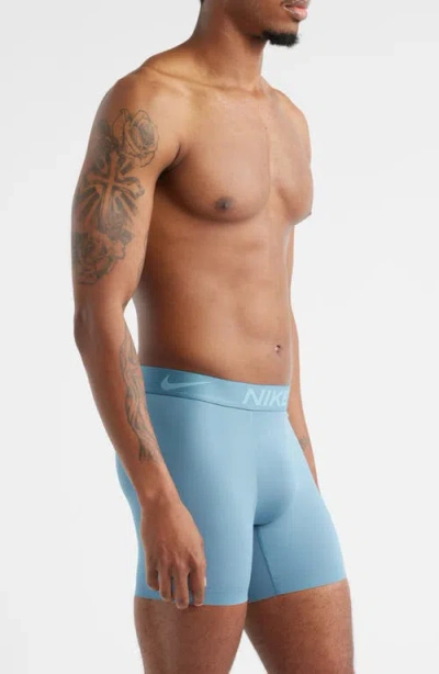 Nike Elite Micro Boxer Briefs In Blue