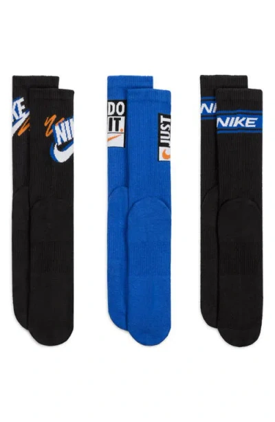 Nike Assorted 3-pack Dri-fit Crew Socks In Multi