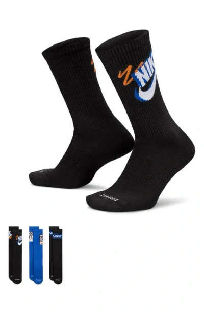 Nike Assorted 3-pack Dri-fit Crew Socks In Multi