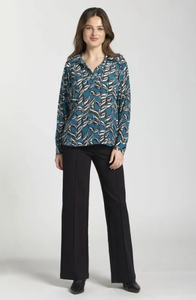 Apny Long Sleeve Shirt In Blue