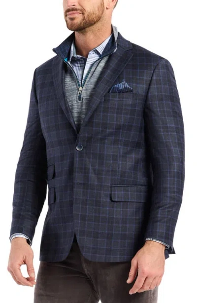 Robert Graham Kipton Windowpane Plaid Wool Blend Sport Coat In Multi