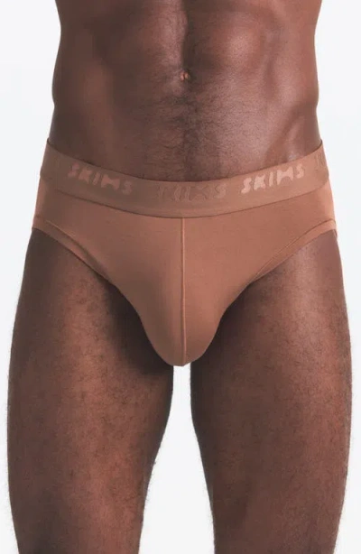 Skims 3-pack Seamless Modal Blend Briefs In White