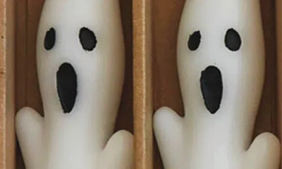 Creative Co-op 2-pack Ghost Taper Candles In White