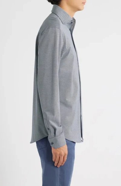 Bugatchi Devon Ooohcotton® Button-up Shirt In Blue