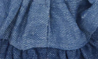 Ganni Lightweight Denim Scrunchie In Blue