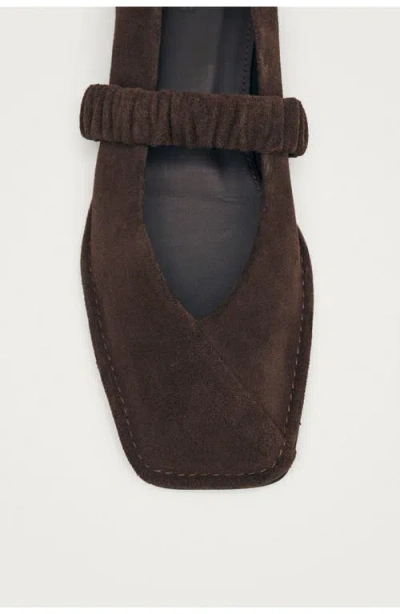 Alohas Lautan Square Toe Mary Jane Flat In Brown