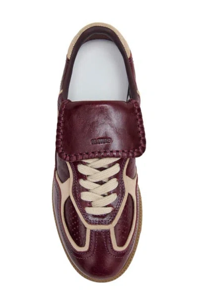 Alohas Tb.490 Club Patent Deep Burgundy Leather Sneakers In Brown