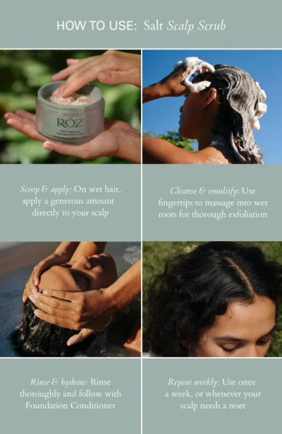 Roz Salt Scalp Scrub In Green