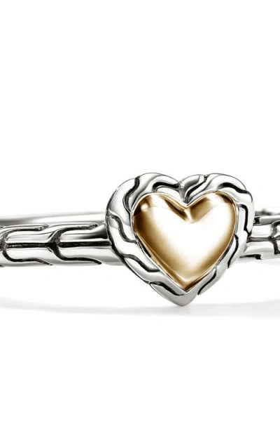 John Hardy Essentials Heart Ring In Silver