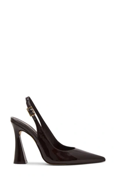 Steve Madden Blare Slingback Pointed Toe Pump In Brown