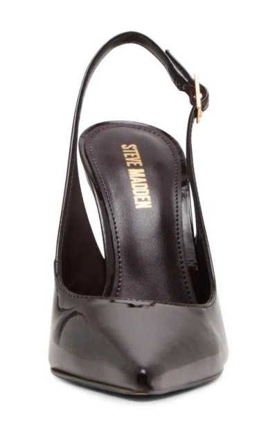 Steve Madden Blare Slingback Pointed Toe Pump In Brown