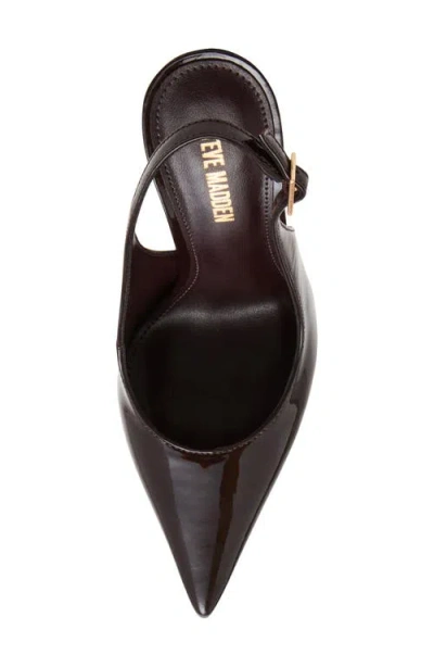 Steve Madden Blare Slingback Pointed Toe Pump In Brown