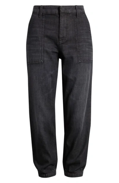 Frank & Eileen Utility Denim Joggers In Black