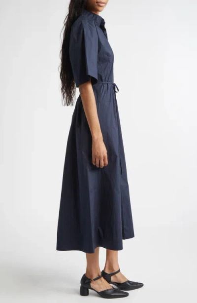 Plan C Oversize Cotton Shirtdress In Multi