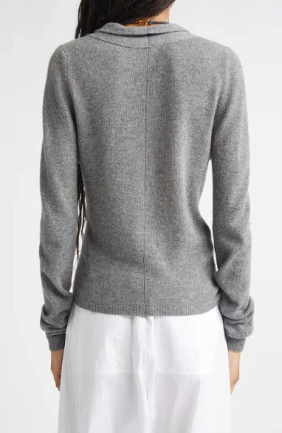 Plan C Shawl Collar Cashmere Cardigan In Multi