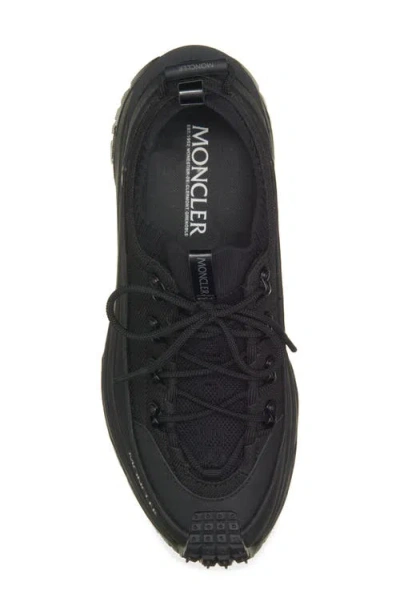 Moncler Trailgrip Lite3 Sneakers In Nubuck And Suede Leather In Black