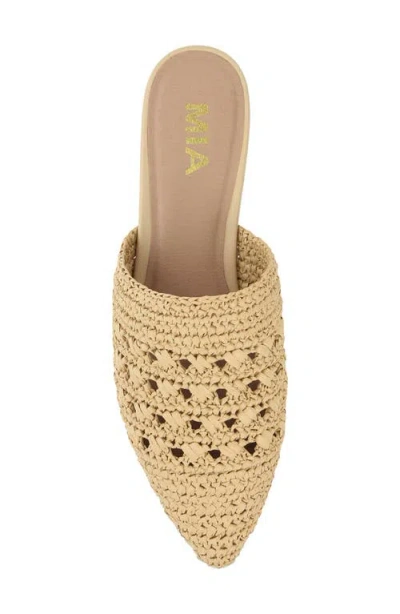 Mia Jany Raffia Mule In Brown