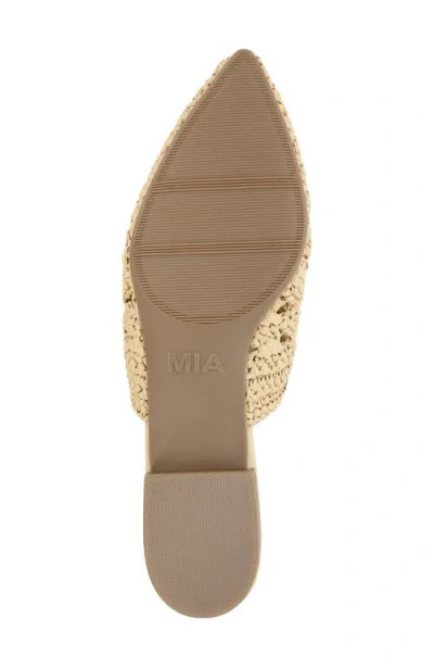 Mia Jany Raffia Mule In Brown