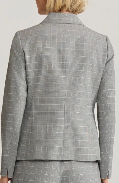 Kasper Windowpane Plaid Jacket In Brown