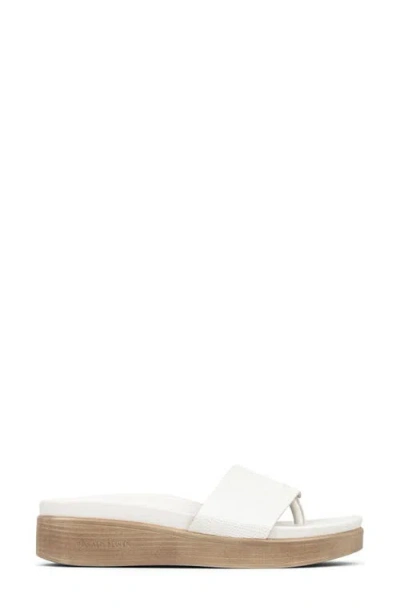 Donald Pliner Fifi Platform Slide Sandal In White
