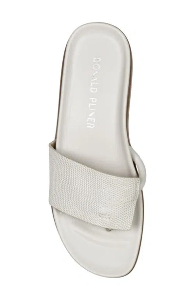 Donald Pliner Fifi Platform Slide Sandal In White