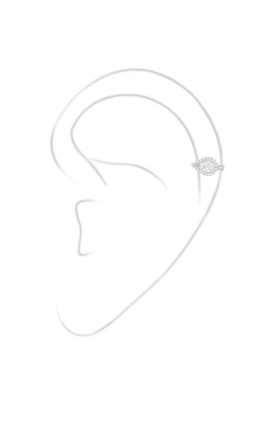Messika My Twin Diamond Single Clip-on Earring In Gold