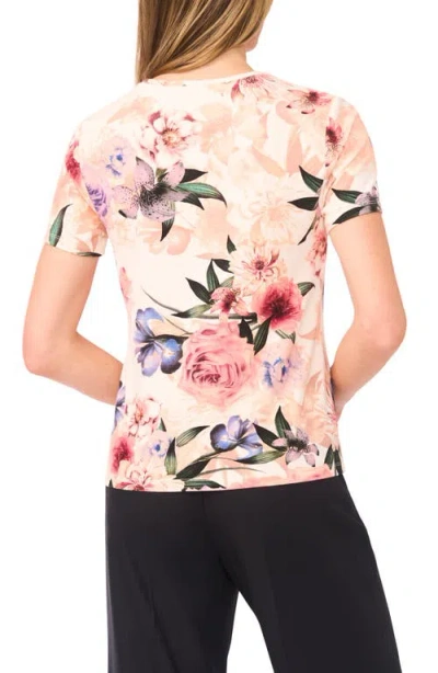Ted Baker Lia Floral Print T-shirt In White