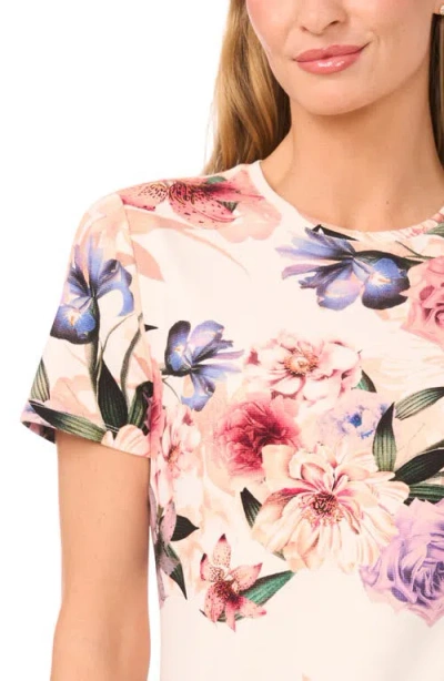 Ted Baker Lia Floral Print T-shirt In White