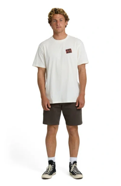 Billabong Crayon Wave Graphic T-shirt In Neutral