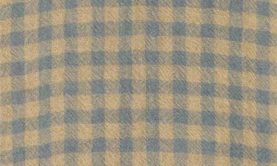 Frame Light Wool Plaid Button Down Shirt In Green