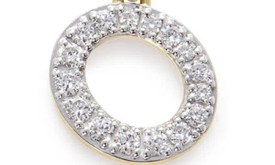 Monica Vinader Lab Grown Diamond Initial Pendant Charm In Silver