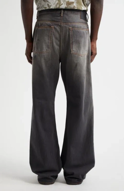 Acne Studios 2021 Distressed Wide Leg Jeans In Gray