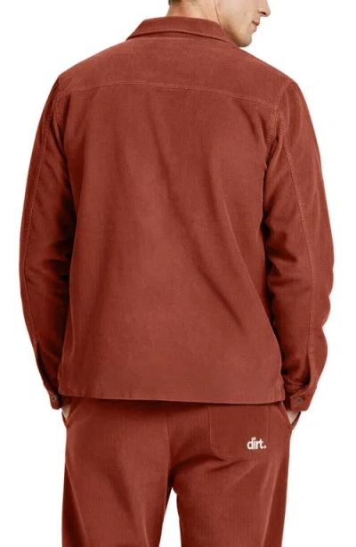 D.rt Zip-up Corduroy Jacket In Brown