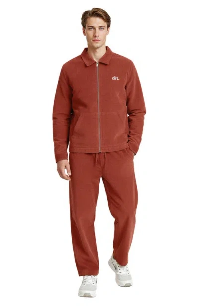 D.rt Zip-up Corduroy Jacket In Brown