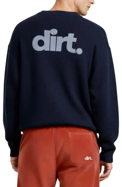 D.rt Oversize Crewneck Sweater In Blue