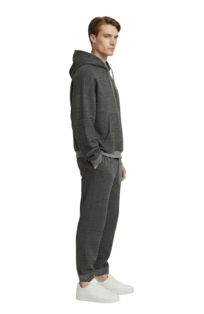 D.rt Skinny Textured Cotton Interlock Sweatpants In Gray