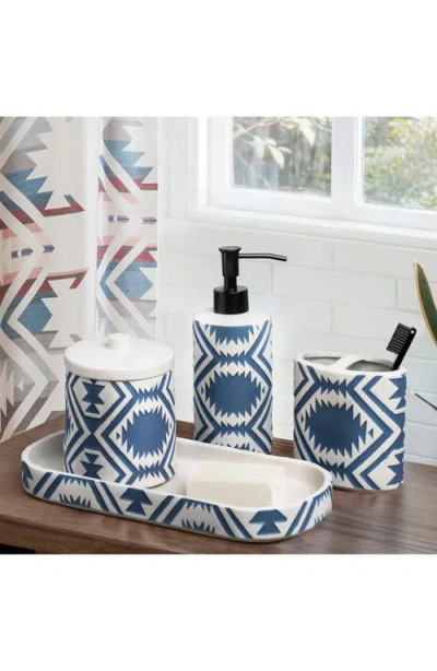 Pendleton White Sands Stoneware Tray In Blue