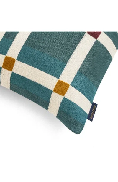 Pendleton Balsa Four Square Cotton Accent Pillow In Blue