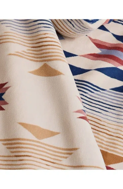 Pendleton Wyeth Falls Plush Throw Blanket In Neutral