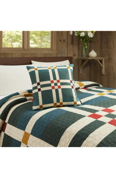Pendleton Balsa Four Square Cotton Accent Pillow In Blue