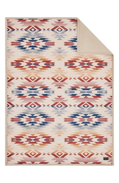 Pendleton Wyeth Falls Plush Throw Blanket In Neutral